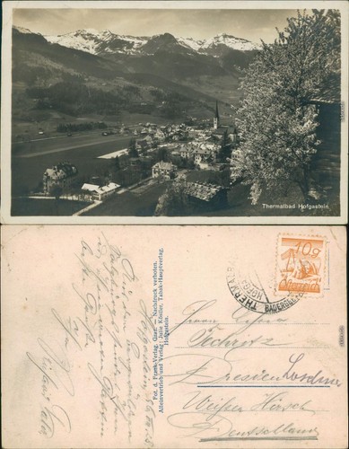 Ansichtskarte bad hofgastein - bad,