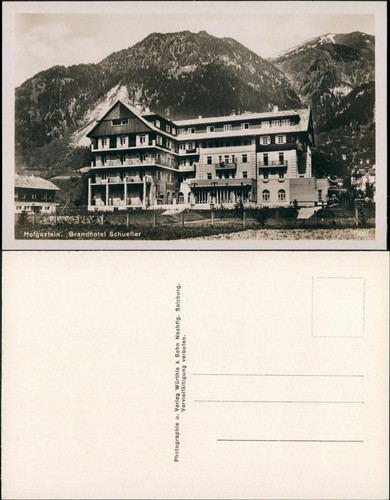 Ansichtskarte bad hofgastein - ansichtskarte,
