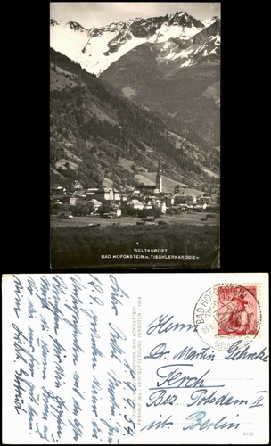 Ansichtskarte bad hofgastein - ansichtskarte,