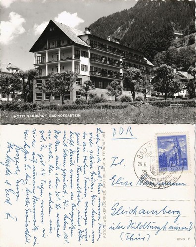 Ansichtskarte bad hofgastein - ansichtskarte,