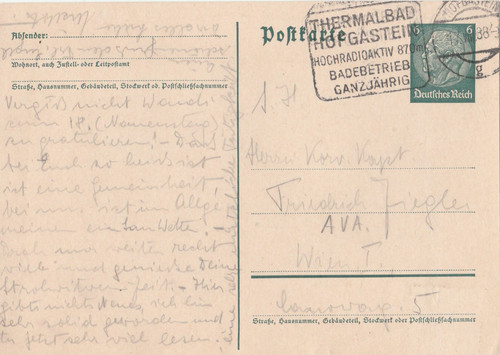 Postkarte verschickt von