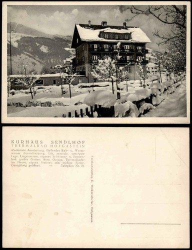 Ansichtskarte bad hofgastein - ansichtskarte,