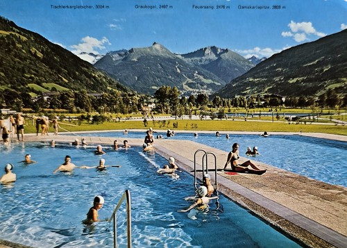 Hofgastein schwimmbad - ak,