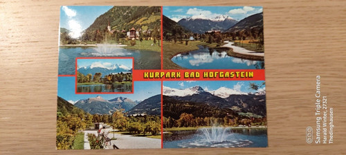 Postkarte bad hofgastein hohen - hofgastein,