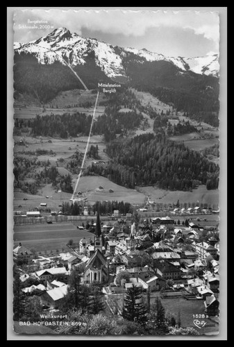 Ansichtskarte bad hofgastein - ansichtskarte,