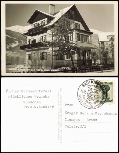 Ansichtskarte bad hofgastein - bad,