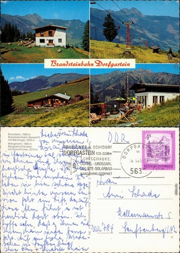 Ansichtskarte dorfgastein - ansichtskarte,